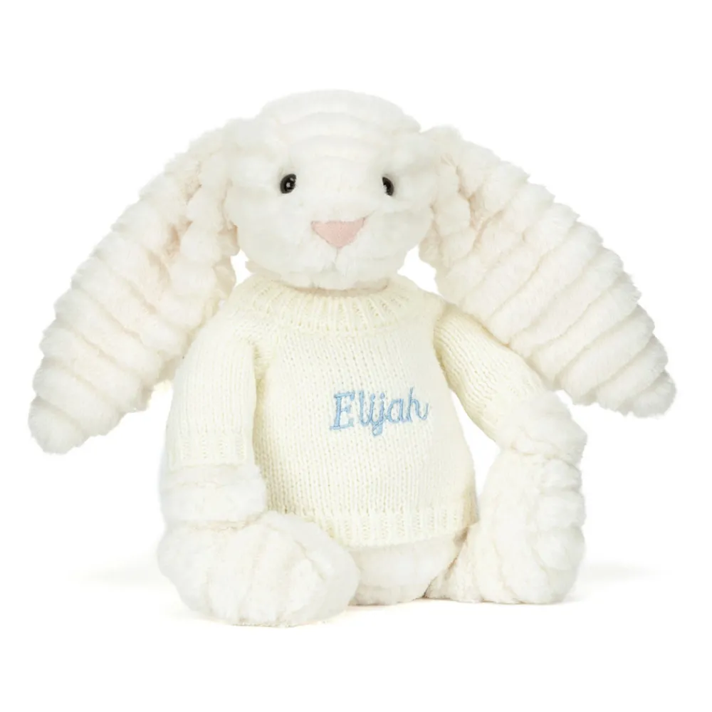 Bashful Luxe Bunny Nimbus with Personalised Cream Jumper<Jellycat Online